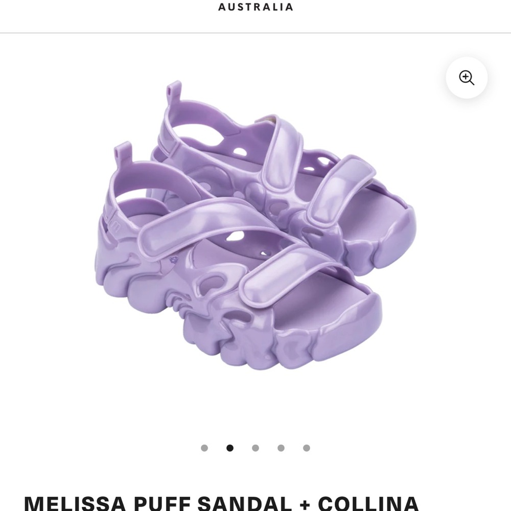 Melissa x Collina Strada Puff Platform Sandal in Lilac- size 9